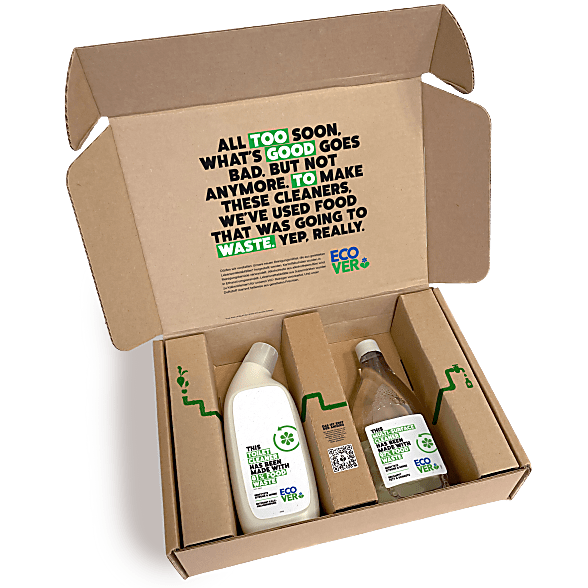 Ecover WC Reiniger Rescued Lemon & Mint und  Allzweck-Reiniger Rescued Lemon & Mint